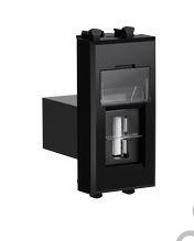 Розетка USB 1мод. Avanti "Черный квадрат" тип А-А модульная DKC 4402401