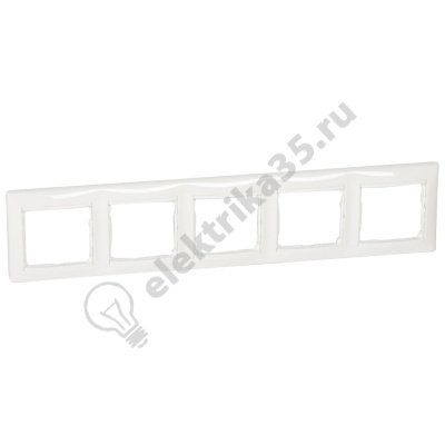 Рамка 5-м Valena гориз. бел. Leg 774455