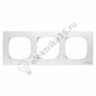 Рамка 3-м Sky альпийский бел. ABB 2CLA857300A1101