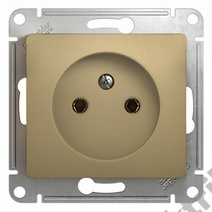Мех-м розетки 1-м GLOSSA без з/к., титан SchE GSL000441