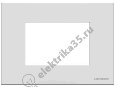 Рамка 3мод. Zenit итал. станд. серебристый ABB 2CLA247300N1301