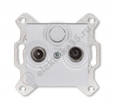 Розетка TV-R Levit оконечная серебр. ABB 2CHH083503A6070