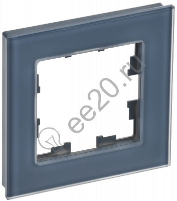 Рамка 1-м BRITE стекло маренго матовый IEK BR-M12-G-31-K35