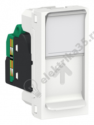 Механизм розетки RJ45 UNICA MODULAR бел. SchE NU341018