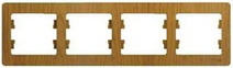 Рамка 4-м GLOSSA гориз., дуб SchE GSL000504