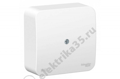 Коробка распределительная Белая 75х75х30 мм квадрат с крышкой SchE BLNRK000011