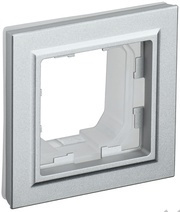 Рамка 1-м BRITE IP44 алюм. IEK BR-M12-44-K47