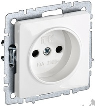 Мех-м розетки 1-м BRITE без з/к., бел. IEK BR-R10-10-K01