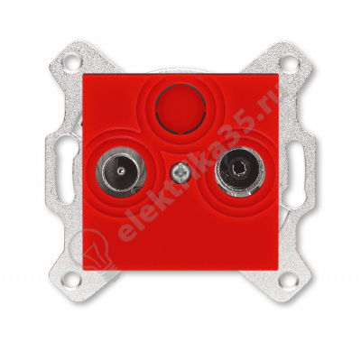 Розетка TV-R Levit оконечная красн. ABB 2CHH083503A6065