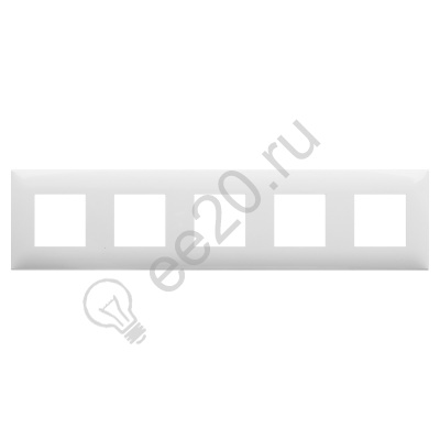 Рамка 5 постов (10мод.) Avanti "Белое облако" DKC 4400900