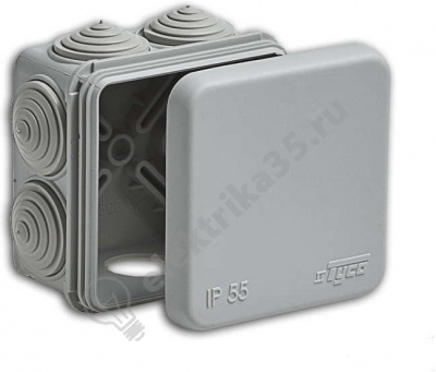 Коробка распределительная ОП 70х70х40мм IP55 Рувинил 67030