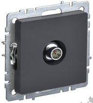 Мех-м розетки BRITE TV оконеч., графит IEK BR-A10-O-K53