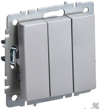 Мех-м выкл. 3-кл. BRITE алюм. IEK BR-V30-0-10-K47