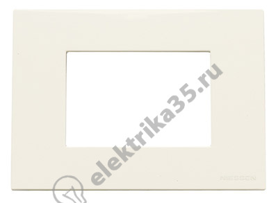 Рамка 3мод. Niessen Zenit прямоугол. бел. итал. станд. ABB 2CLA247300N1101