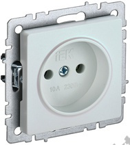 Мех-м розетки 1-м BRITE без з/к., жемчуг IEK BR-R10-10-K36