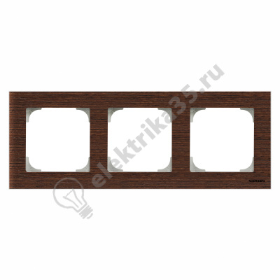 Рамка 3-м Sky дерево венге ABB 2CLA857300A2101