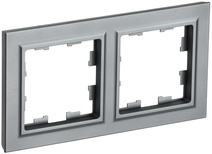 Рамка 2-м BRITE сталь IEK BR-M22-K46 