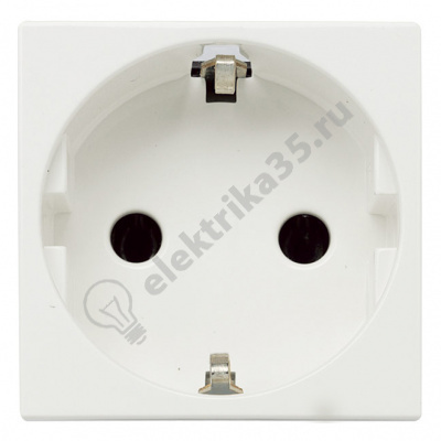 Механизм розетки Zenit 16А 250В защ. шторки с заземл. бел. ABB 2CLA228800N1101