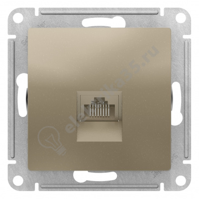 Мех-м розетки комп. ATLAS RJ45 шампань SchE ATN000583
