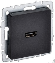 Мех-м розетки BRITE HDMI черный IEK BR-H10-K02 