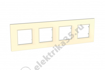 Рамка 4-м Unica quadro беж. SchE MGU2.708.25