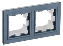 Рамка 2-м BRITE IP44 маренго IEK BR-M22-44-K35