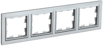 Рамка 4-м BRITE алюм. IEK BR-M42-K47 