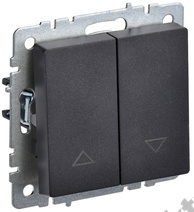 Мех-м выкл. жалюзи BRITE черный IEK BR-V15-0-10-K02 