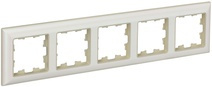 Рамка 5-м BRITE жемчуг - бежевый IEK BR-M52-12-1-K10