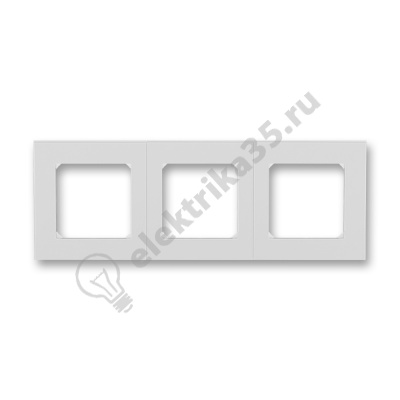 Рамка Levit 3п сер./бел. ABB 2CHH015030A6016