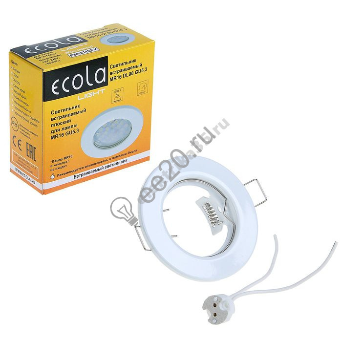 Св-к MR16 GU5.3 плоский Белый ЭРА C0043797