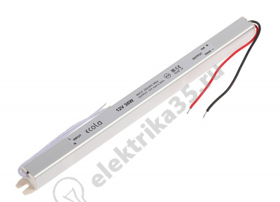 Блок питания для св/д лент 12V  38W IP20 (интерьерный) Ecola (B2T038ESB)