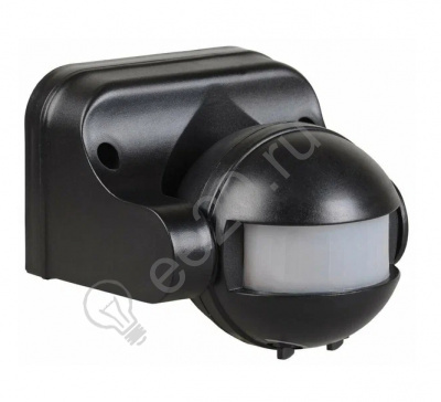 Датчик дв. ИК настенный 1100w 180 гр. 12м IP44 чёрный ДД 009 IEK LDD10-009-1100-002