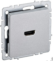 Мех-м розетки BRITE HDMI, алюм. IEK BR-H10-K47 