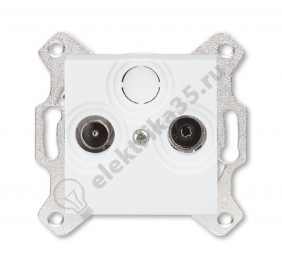 Розетка TV-R Levit оконечная бел. ABB 2CHH083503A6003