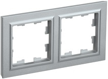 Рамка 2-м BRITE алюм. IEK BR-M22-K47 