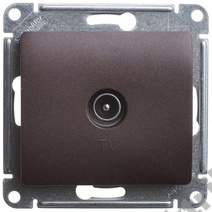Мех-м розетки TV оконеч. GLOSSA шоколад SchE GSL000891
