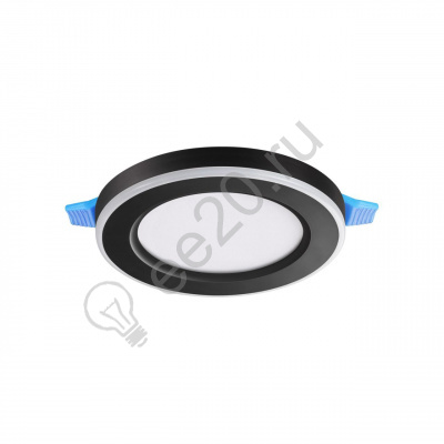 Светильник встраив. LED 9W 4000K черный, рег. лапки Novotech 359013