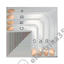 Плата L для зажимного разъема 4-х конт. 10 mm SMD5050 Ecola (SC41FLESB)