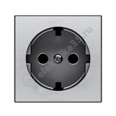 Накладка для розетки SCHUKO с плоской поверхностью SKY нерж. сталь ABB 2CLA858890A1401