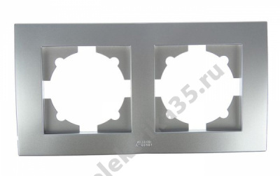 Рамка 2-м Cosmo алюм. ABB 612-011000-226