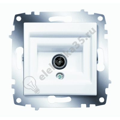 Механизм розетки TV оконеч. Cosmo бел. ABB 619-010200-273