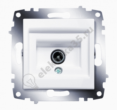 Механизм розетки TV проходная Cosmo бел. ABB 619-010200-272