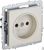 Мех-м розетки 1-м BRITE без з/к., беж. IEK BR-R10-10-K10 