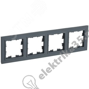 Рамка 4-м BRITE графит IEK BR-M42-K53 