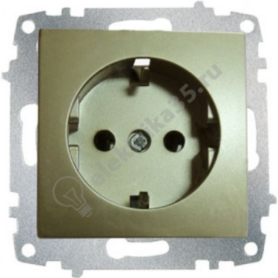 Механизм розетки Cosmo с з/к. титаниум ABB 619-011400-217