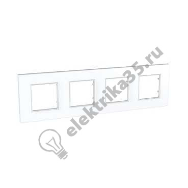 Рамка 4-м Unica quadro бел. SchE MGU2.708.18