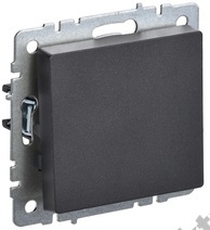 Мех-м выкл. 1-кл. BRITE самовозвратный черный IEK BR-V14-0-10-K02 