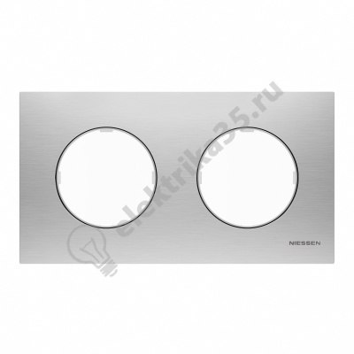 Рамка 2-м Sky Moon нерж. сталь ABB 2CLA867200A4001