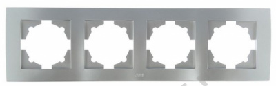 Рамка 4-м Cosmo алюм. ABB 612-011000-228